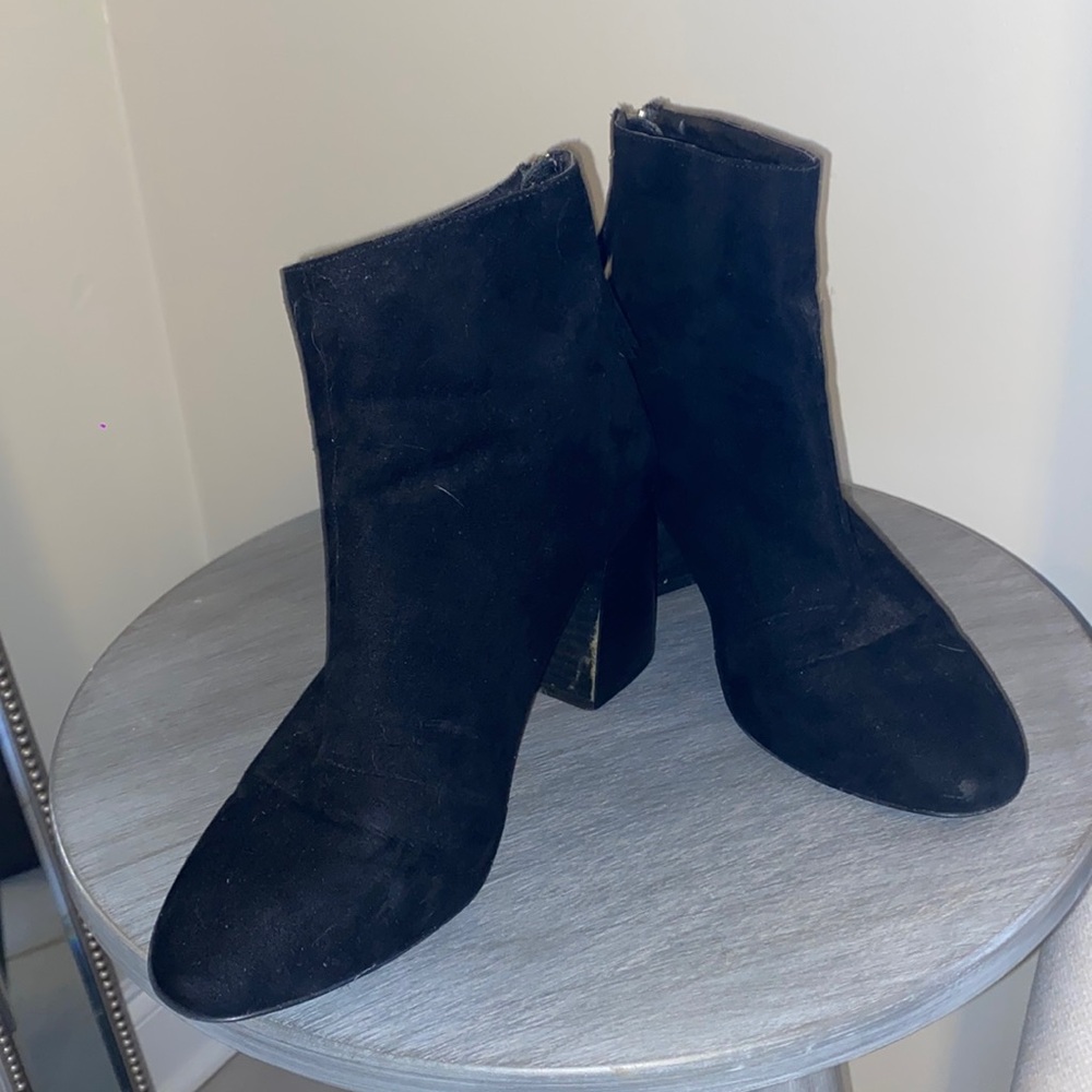 Black Suede Booties